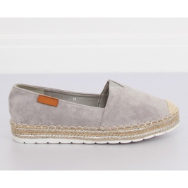Espadryle zamszowe szare RC-61 Grey II-GAT