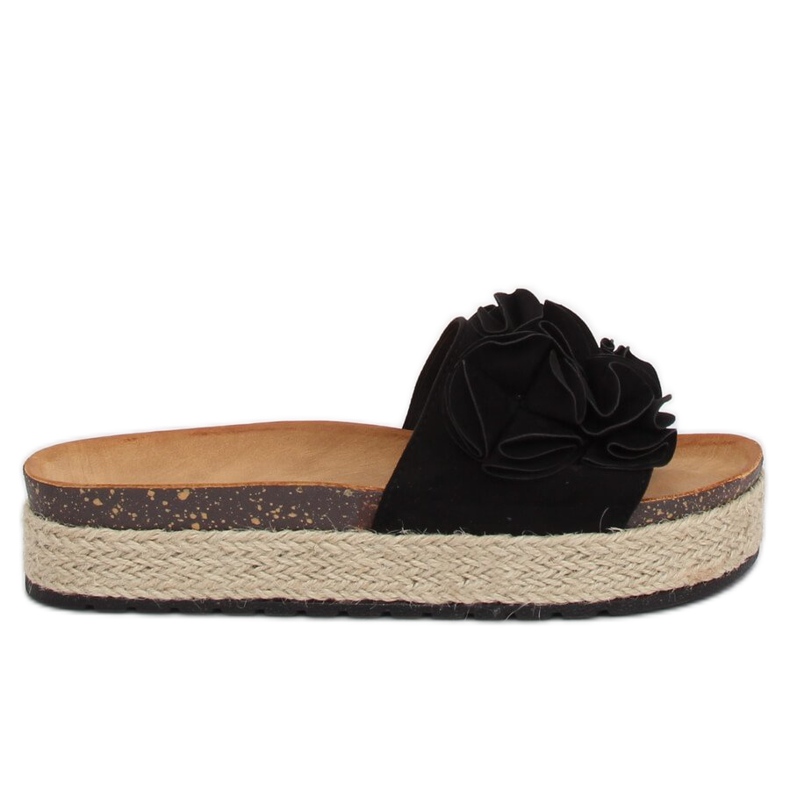 Klapki espadryle czarne N-35 Black