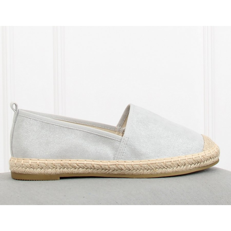 Espadryle damskie szare A615-ESP-1 Grey II-GAT