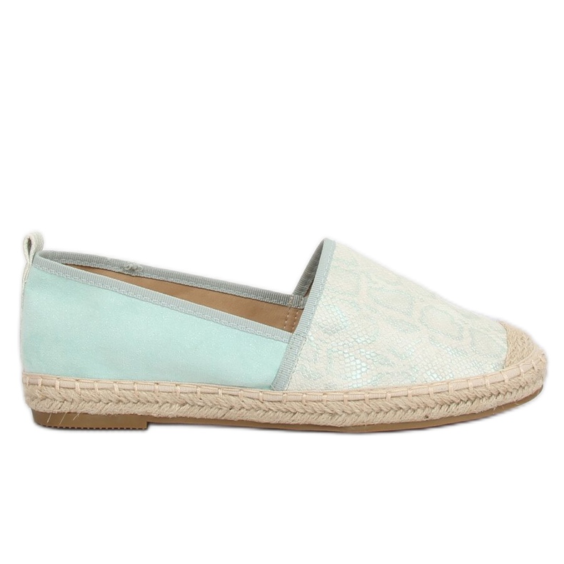 Espadryle damskie miętowe A629-ESP-1 Green zielone