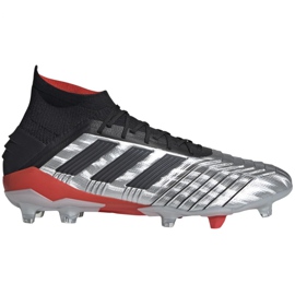 Buty piłkarskie adidas Predator 19.1 Fg M F35607 szare srebrny