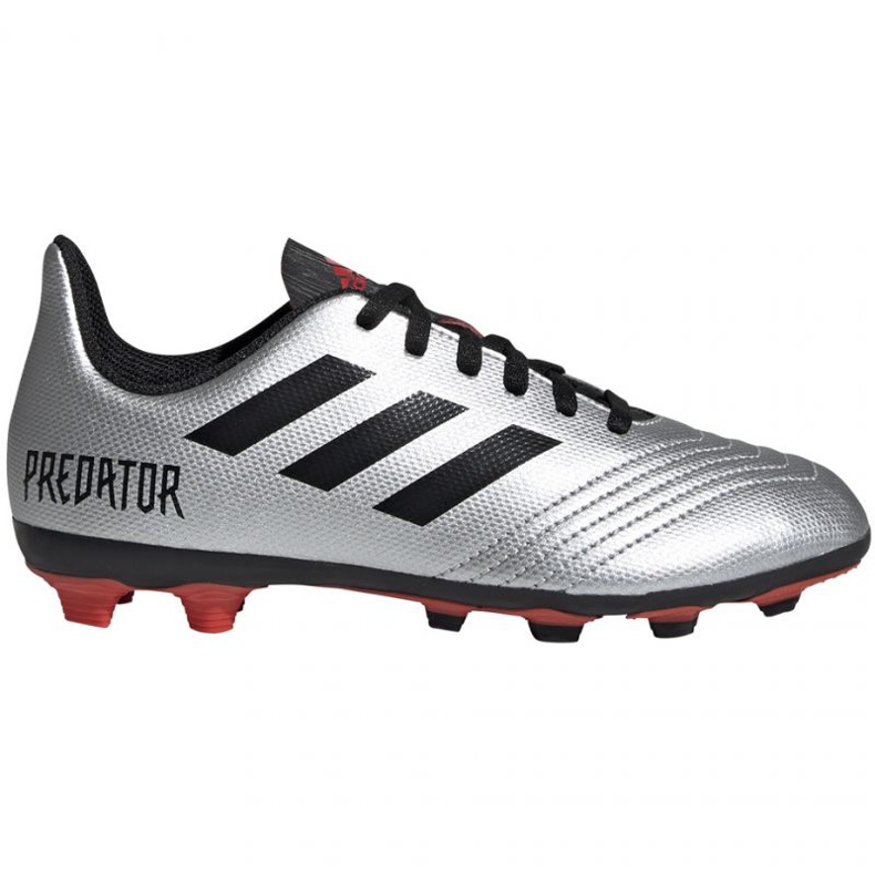 Buty piłkarskie adidas Predator 19.4 FxG Jr G25822 wielokolorowe srebrny