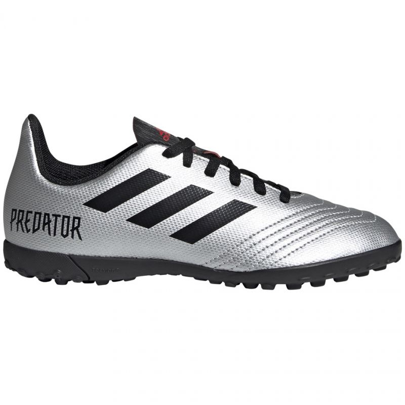 Buty piłkarskie adidas Predator 19.4 Tf Jr G25825 srebrny wielokolorowe