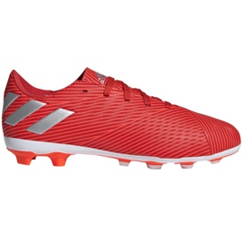 Buty piłkarskie adidas Nemeziz 19.4 FxG Jr F99948 czerwone czerwone
