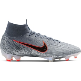 Buty piłkarskie Nike Mercurial Superfly 6 Elite Fg M AH7365-008 szare szare