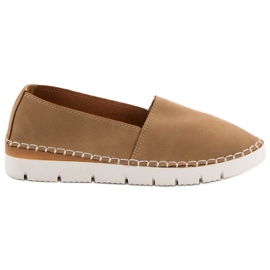 Wsuwane Obuwie Damskie VICES brązowe