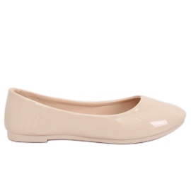 Baleriny damskie beżowe JX76P Beige beżowy
