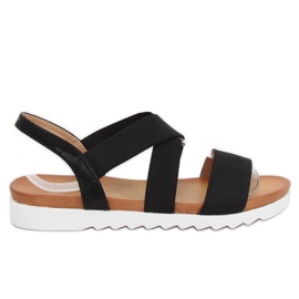 Sandałki damskie czarne P0P1268-16 Black