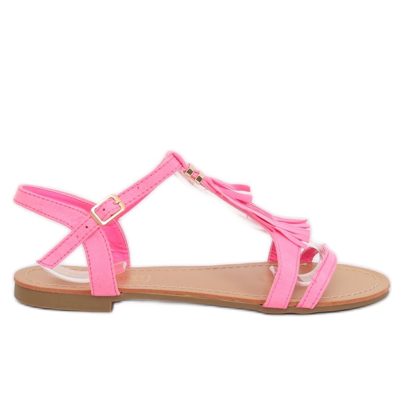 Sandałki damskie różowe 1-51 Fushia