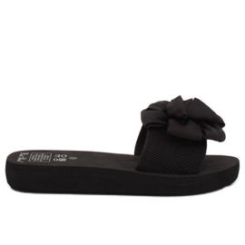 Klapki na piankowej podeszwie czarne FX-2A080 Black