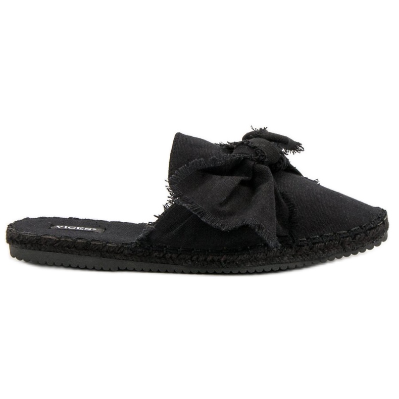 Zabudowane Klapki VICES czarne