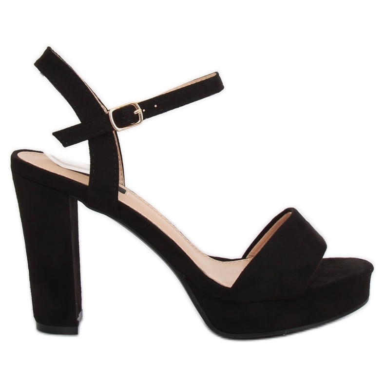 Sandałki na platformie czarne HJ101 Black