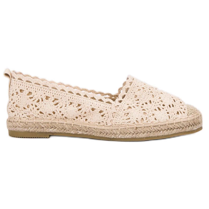 Seastar Koronkowe Espadryle brązowe