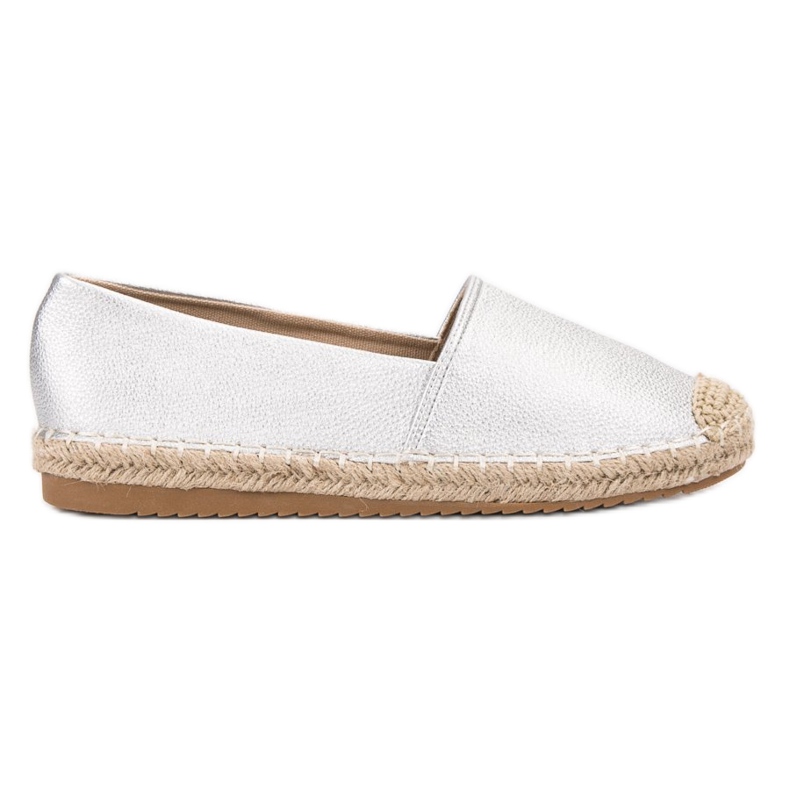 Primavera Srebrne Espadryle szare