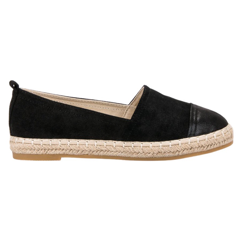 Forever Folie Zamszowe Espadryle czarne