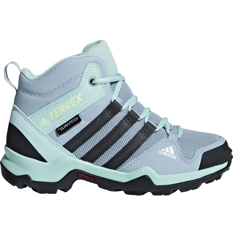 Buty adidas Terrex AX2R Mid Cp Jr BC0672 niebieskie
