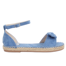 Sandałki espadryle niebieskie YJ-2M11-18 Blue