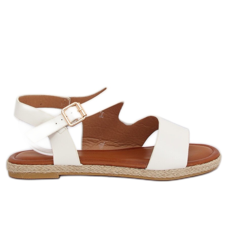 Sandałki damskie białe H-7 White