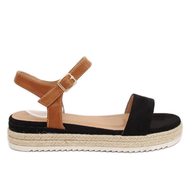 Sandałki espadryle czarne Y-8224 Black