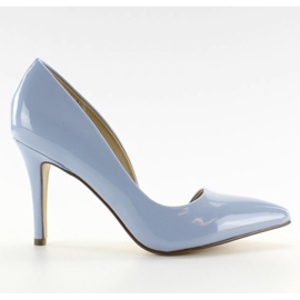 Pastelowe szpilki asymetryczne C26P Blue II-GAT niebieskie