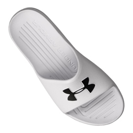 Klapki Under Armour Core Pth M 3021286-100 białe czarne