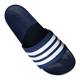 Klapki adidas Adilette Comfort M B42114 białe granatowe