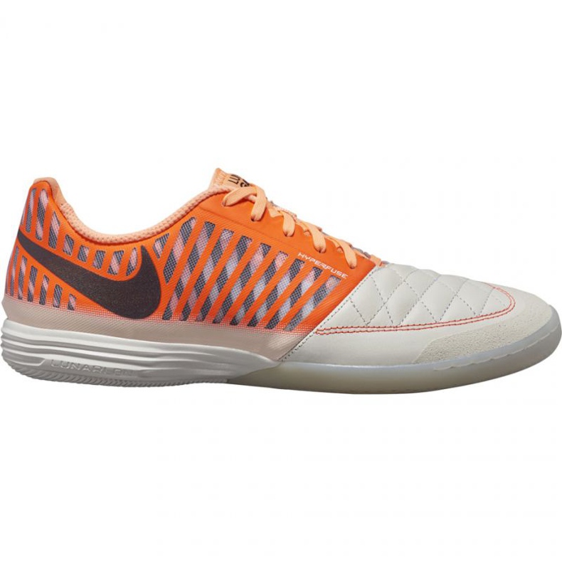 Buty halowe Nike LunarGato Ii M 580456-128 czarne pomarańcze i czerwienie