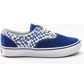Vans Comfycush Era VA0 Tear Checkerboard True Blue True White białe niebieskie