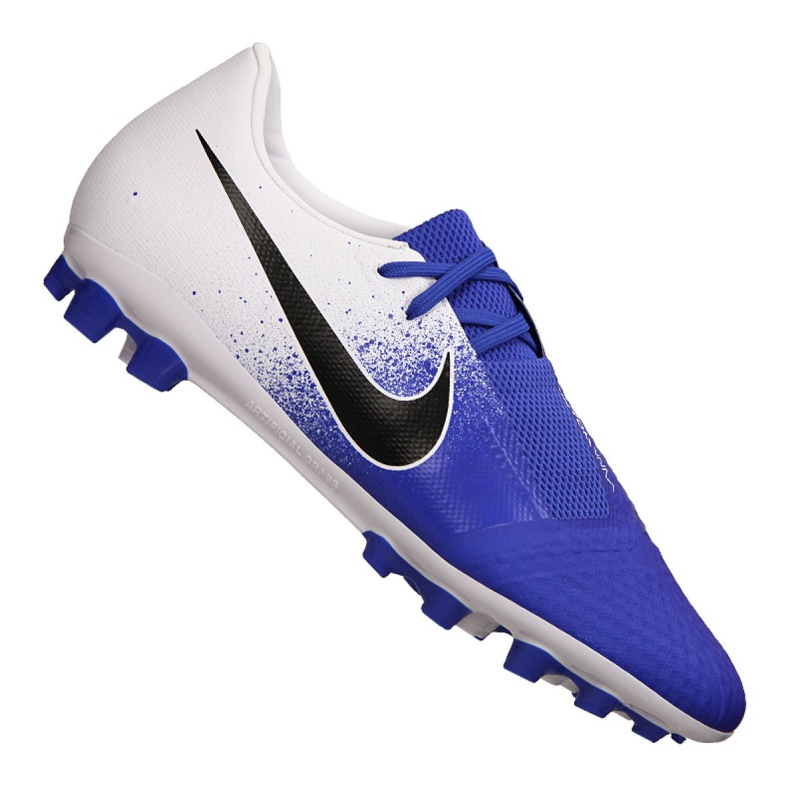 Buty piłkarskie Nike Phantom Vnm Academy AG-R M AV3038-104 niebieskie wielokolorowe
