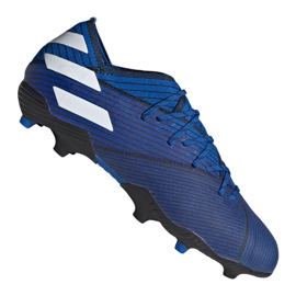 Buty piłkarskie adidas Nemeziz 19.1 Fg Jr CF99957 niebieskie niebieskie
