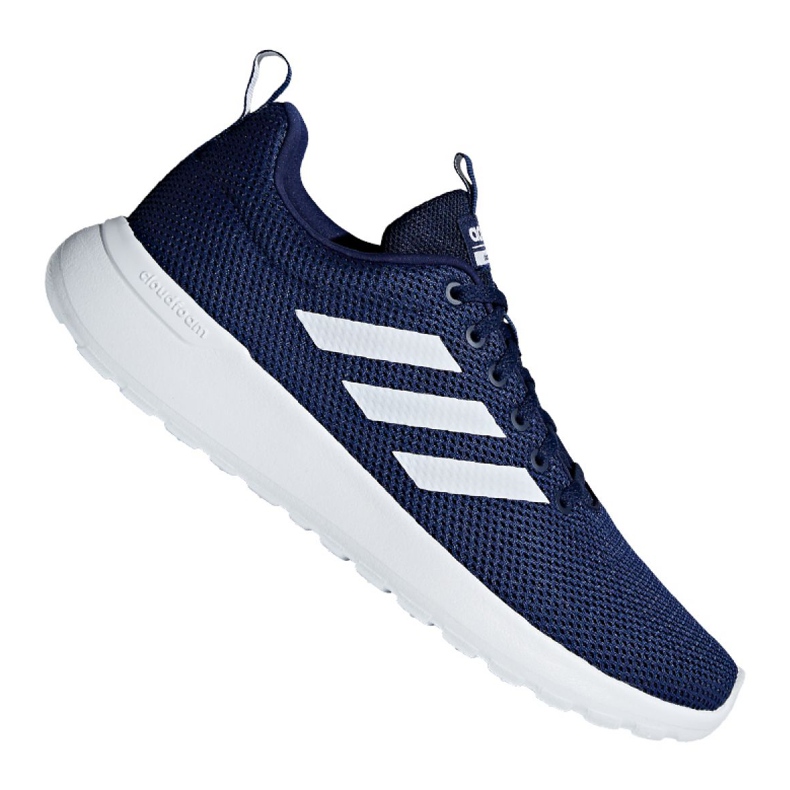 Buty biegowe adidas Lite Racer Cln M B96566 białe granatowe
