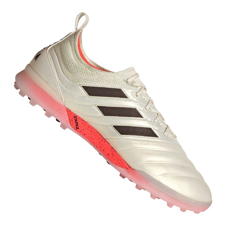 Buty piłkarskie adidas Copa 19.1 Tf M BC0563 białe beżowy