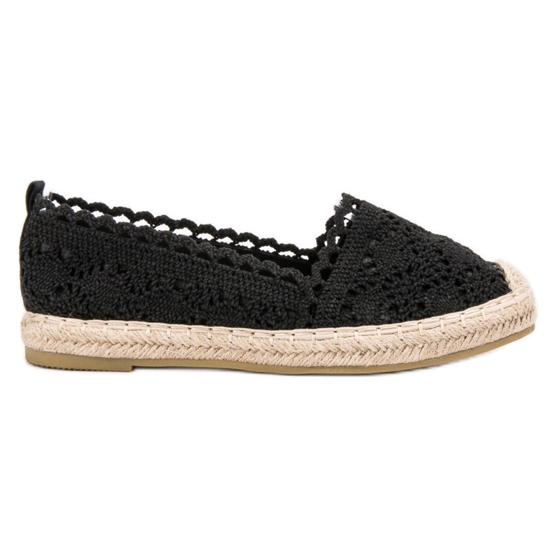 Seastar Koronkowe Espadryle czarne