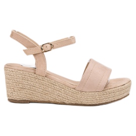 Vices Sandały Na Platformie brązowe