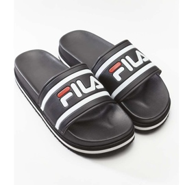 Fila Moro Bay Zeppa Wmn 11W Black Stripe białe czarne