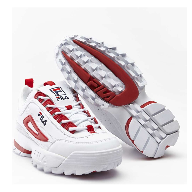 Disruptor Cb Low Wmn White Fila Red białe