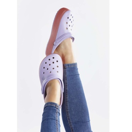 Crocs Crocband Platform Clog 5P9 Lavender Melon wielokolorowe