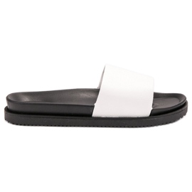 Clowse Białe Klapki Damskie