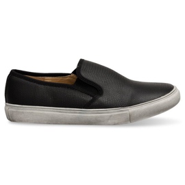 Wsuwane Trampki Tenisówki Slip On 2207 Czarny czarne