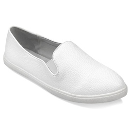 Wsuwane Trampki Tenisówki Slip On A910 Biały białe
