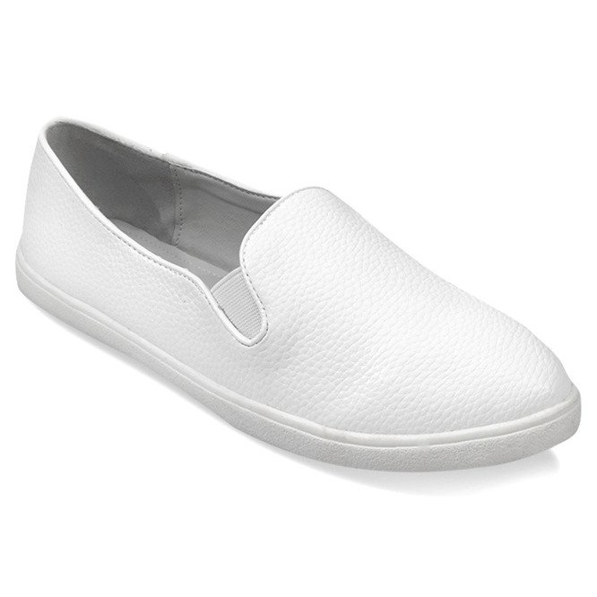 Wsuwane Trampki Tenisówki Slip On A910 Biały białe