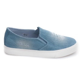 Slip On Jeans K-89 Niebieski granatowe niebieskie