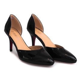 Lakierowane Szpilki F-1 Czarny czarne