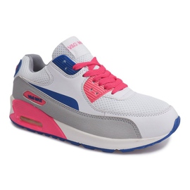 Trampki Sneakersy L532 Bały szare wielokolorowe