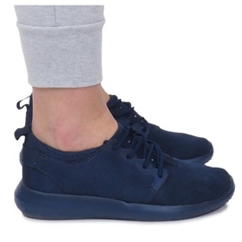 Sportowe obuwie do biegania F368-3 Niebieski granatowe niebieskie