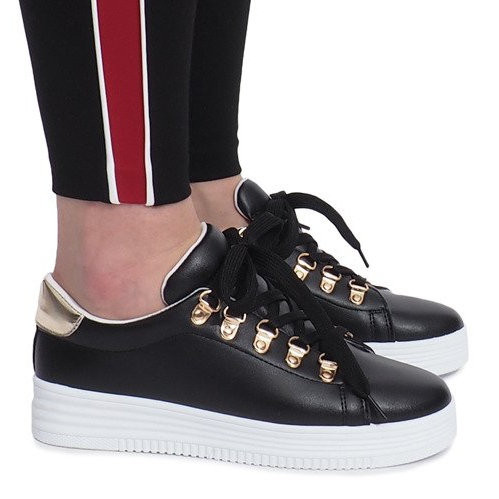 Czarne trampki Rucola