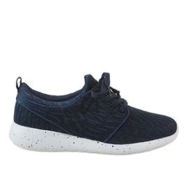 Granatowe męskie obuwie sportowe M637-2