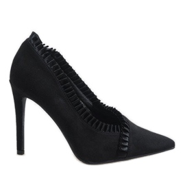 Czarne klasyczne szpilki C72P