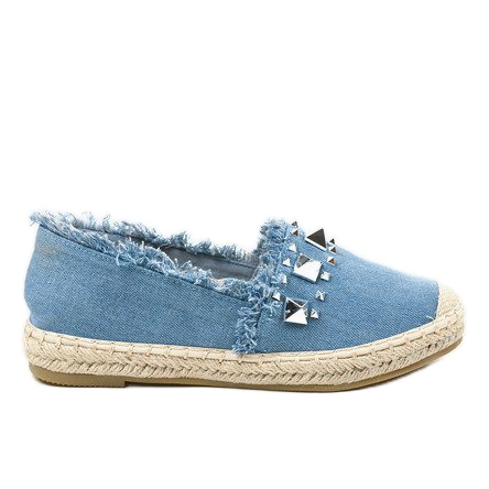 Niebieskie espadryle jeans A608
