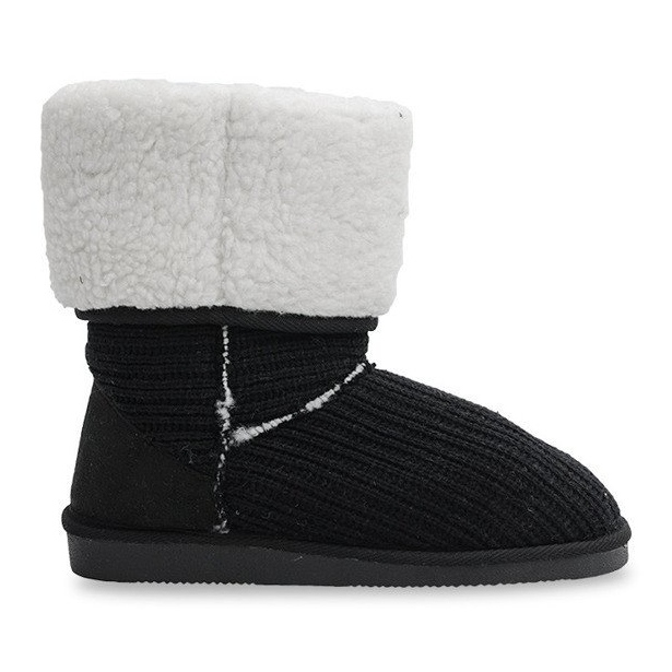 Ocieplane Kozaki Eskimoski 7715 Czarny czarne